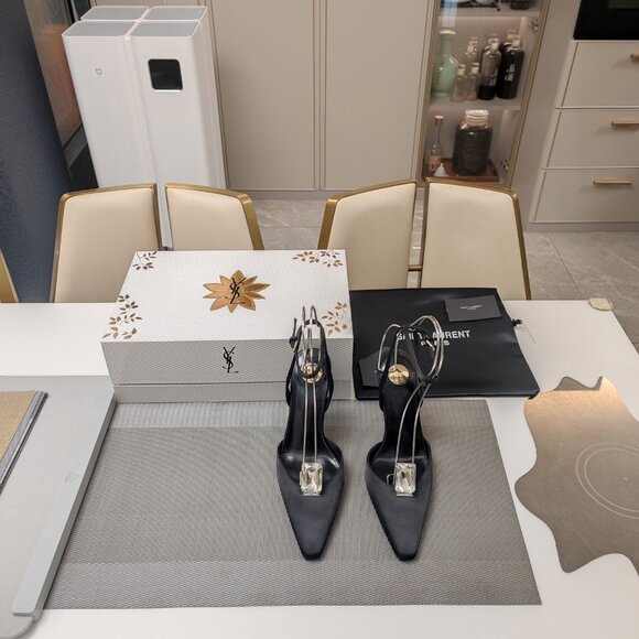 YSL Crystal Embellished Heels for Glam Moments - Picture 4 of 8